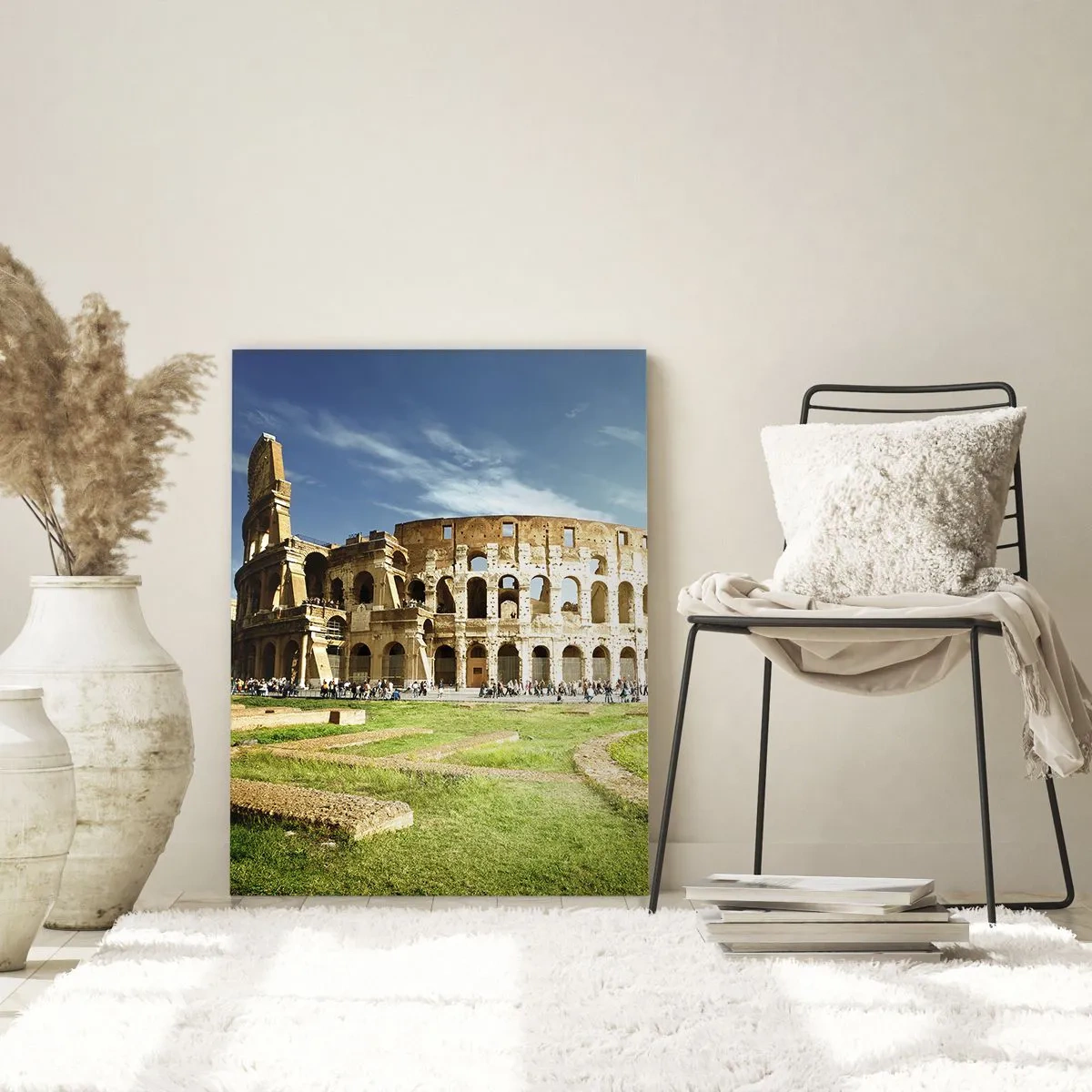 Tablou pe sticlă - Încă mai poți auzi zgomotul armelor - 70x100 cm