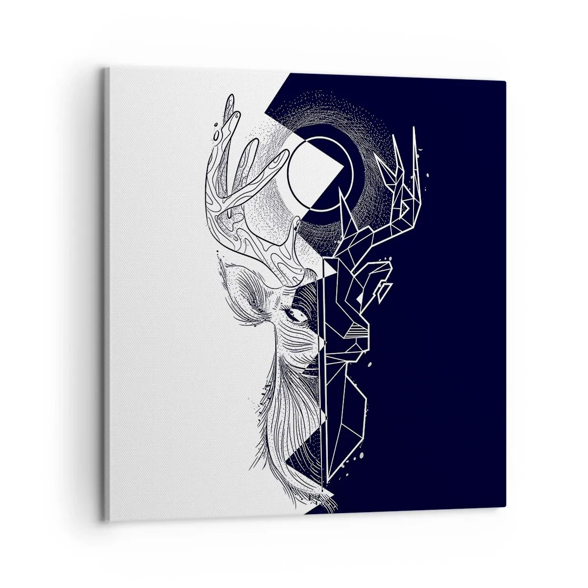 Tablou pe pânză - Lupta și unitatea contrariilor - 60x60 cm