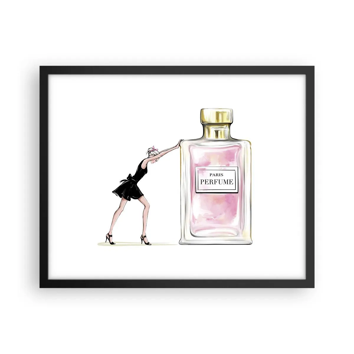 Poster în ramă neagră - Esența feminității - 50x40 cm