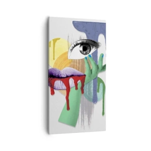 Tablou pe pânză - Portret deconstruit - 55x100 cm