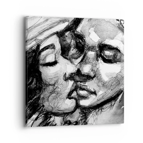 Tablou pe pânză - Un moment de tandrețe - 40x40 cm