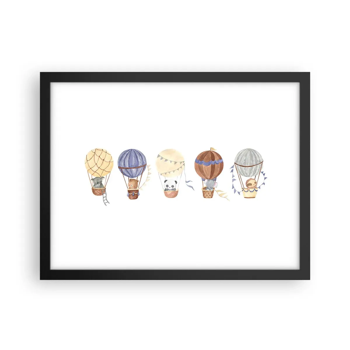 Poster în ramă neagră - Prieteni de călătorie - 40x30 cm