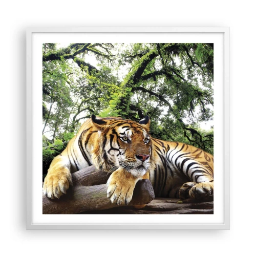 Poster în ramă albă - Cu respect - 60x60 cm