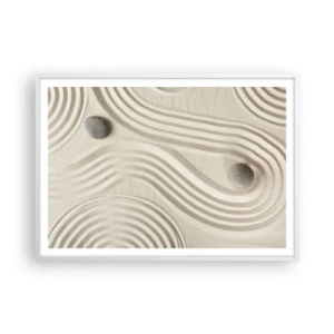 Poster în ramă albă - Atingere de căldură - 100x70 cm