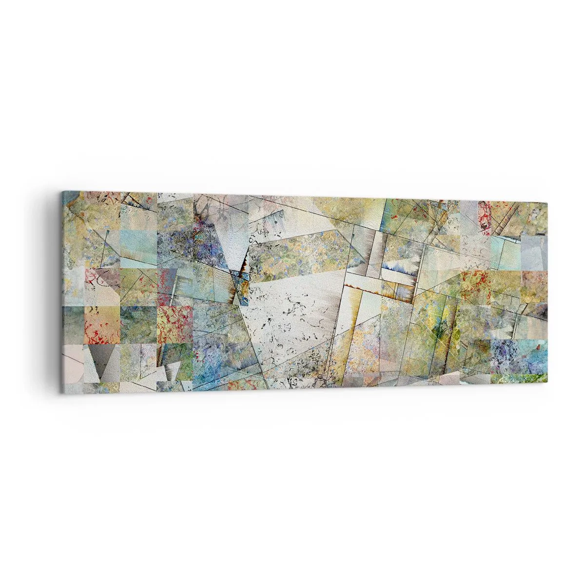 Tablou pe pânză - Remaniere geometrică - 140x50 cm
