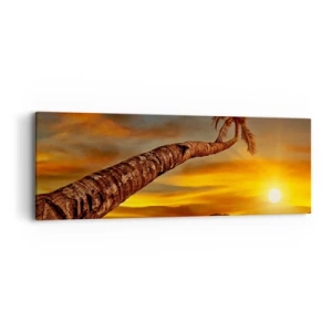 Tablou pe pânză - Vacanță exotică, aventură în Caraibe - 90x30 cm