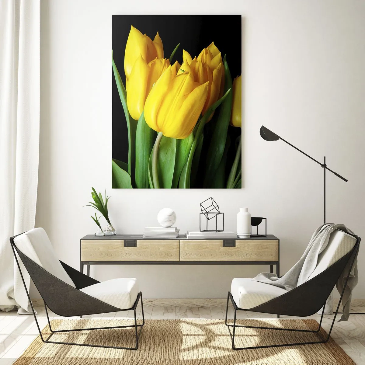 Tablou pe sticlă - Răsărind din soarele pur - 50x70 cm