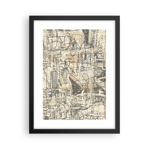 Poster în ramă neagră - Așteaptă să fie descifrat - 30x40 cm
