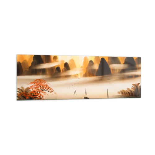 Tablou pe sticlă - Mai departe decât Orientul Îndepărtat - 160x50 cm