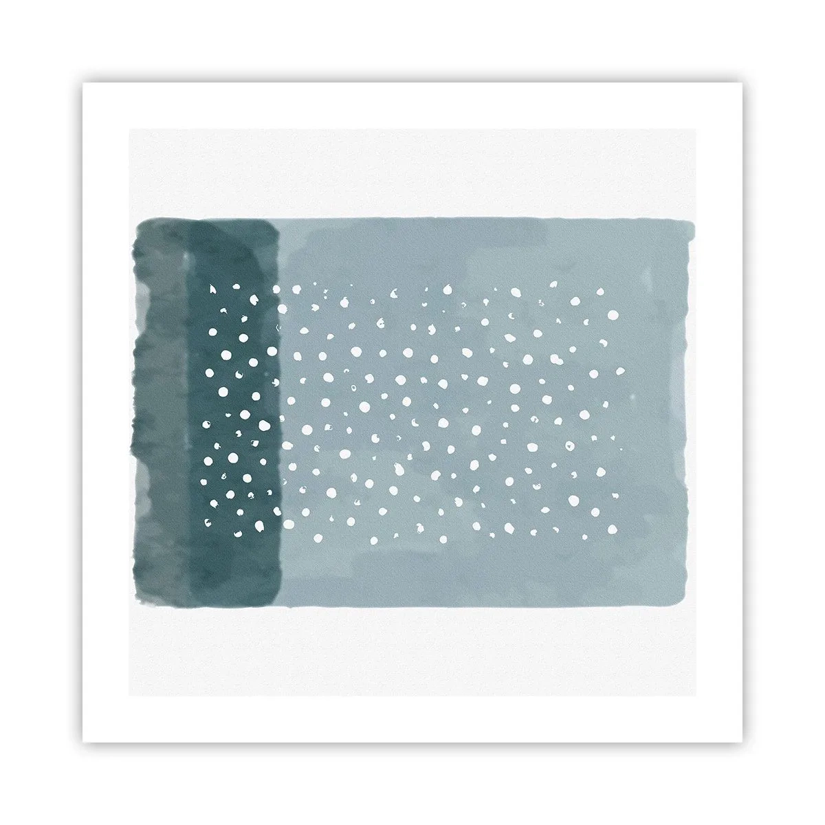 Poster - Crescute pe albastru - 50x50 cm