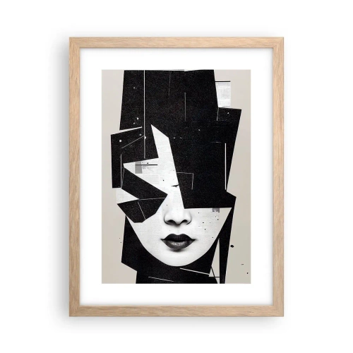 Poster în ramă de stejar deschis - Adânc ascunse - 30x40 cm