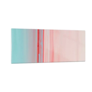 Tablou pe sticlă - Abstracție în zori - 100x40 cm