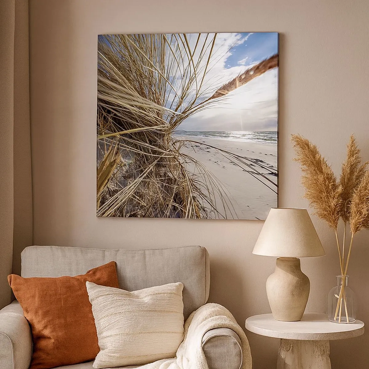 Tablou pe pânză - O întâlnire a elementelor - 30x30 cm