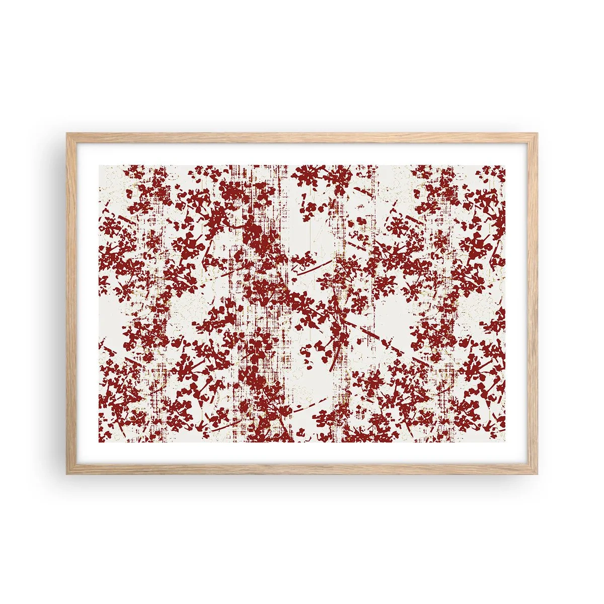 Poster în ramă de stejar deschis - Ca un percal vechi - 70x50 cm