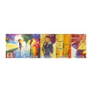 Mostră tapet Premium Sand - Și totul este clar - Park Avenue, Peisaj, Copaci - 100x30 cm