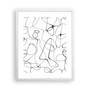 Poster în ramă albă - Căile vieții, căile destinului - 40x50 cm