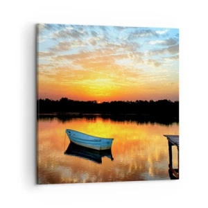 Tablou pe pânză - Privește, ascultă, meditează - 50x50 cm