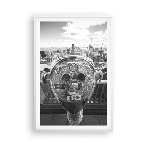 Poster în ramă albă - Orașul de deasupra orașelor - 61x91 cm