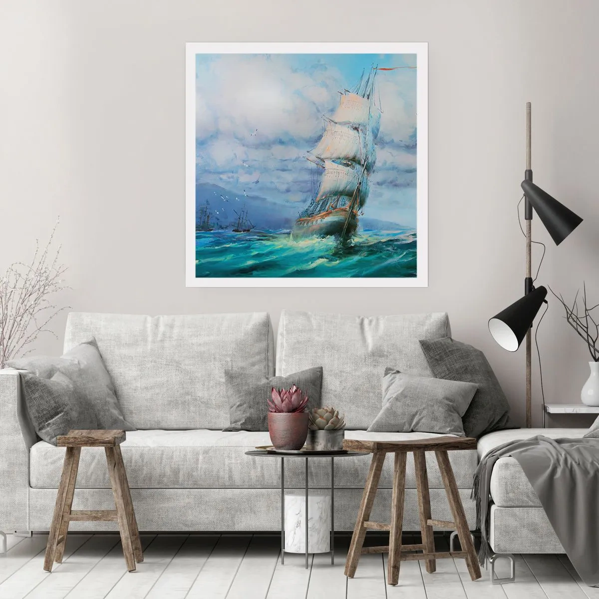 Poster - Vânturi bune - 40x40 cm