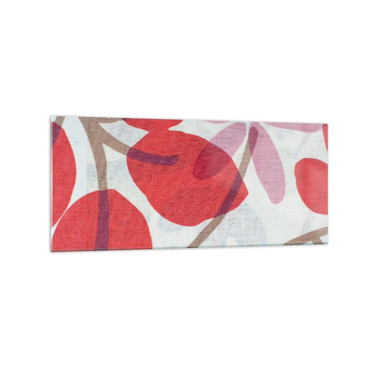 Tablou pe sticlă - Aranjament floral în roz - 120x50 cm