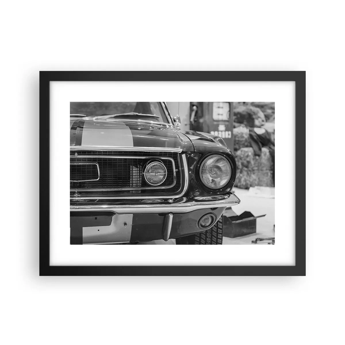 Poster în ramă neagră - Condus dur - 40x30 cm