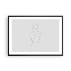 Poster în ramă neagră - Muzica corpului - 70x50 cm