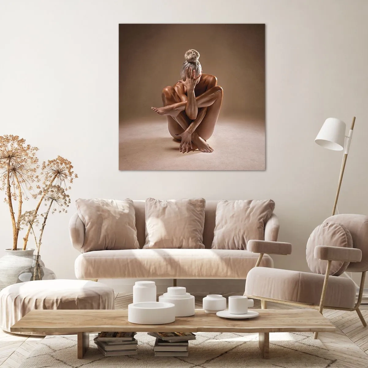 Tablou pe pânză - Unitatea trupului și a spiritului - 60x60 cm