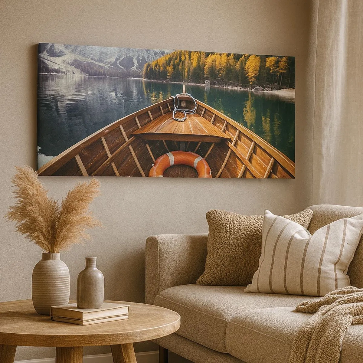 Tablou pe pânză - Excursie pe munte - 100x40 cm