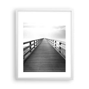 Poster în ramă albă - Departe, departe... - 40x50 cm