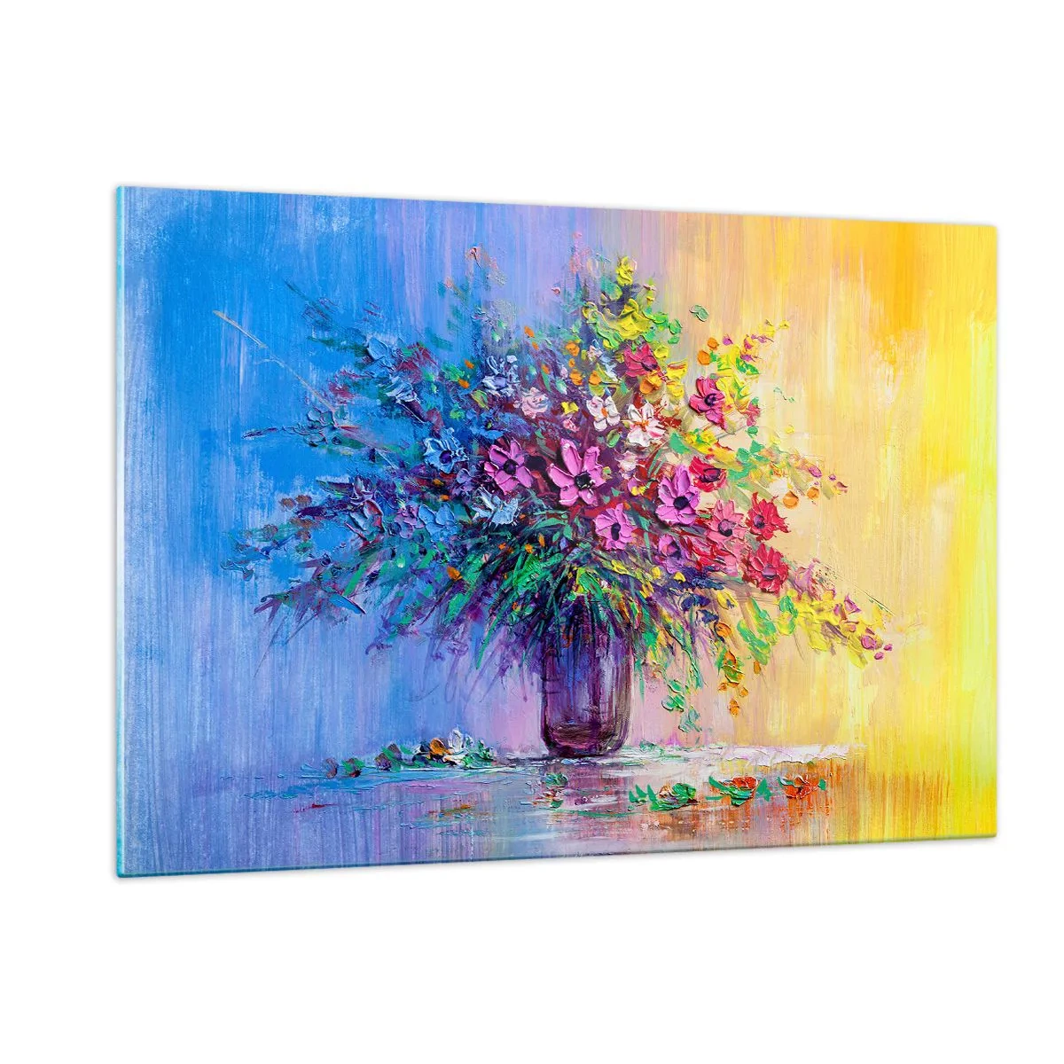 Tablou pe sticlă - Darul unei pajiști de vară - 120x80 cm