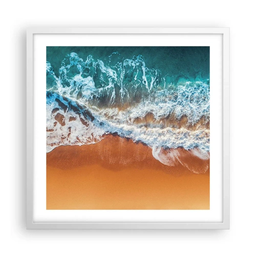 Poster în ramă albă - Întotdeauna în tandem - 50x50 cm