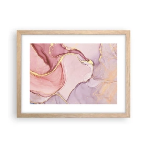 Poster în ramă de stejar deschis - O mângâiere de culoare - 40x30 cm