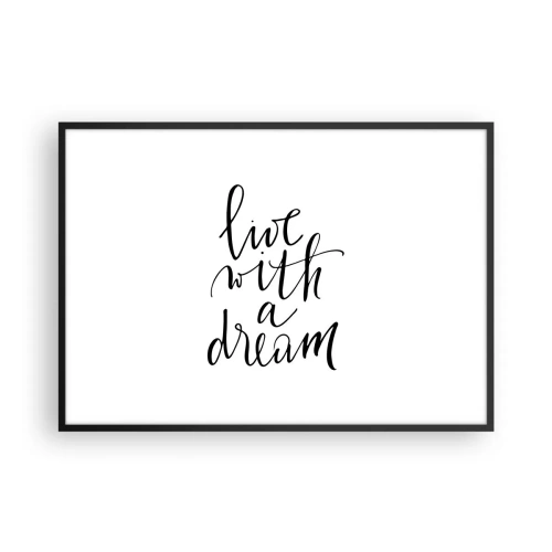 Poster în ramă neagră - Of course - 100x70 cm