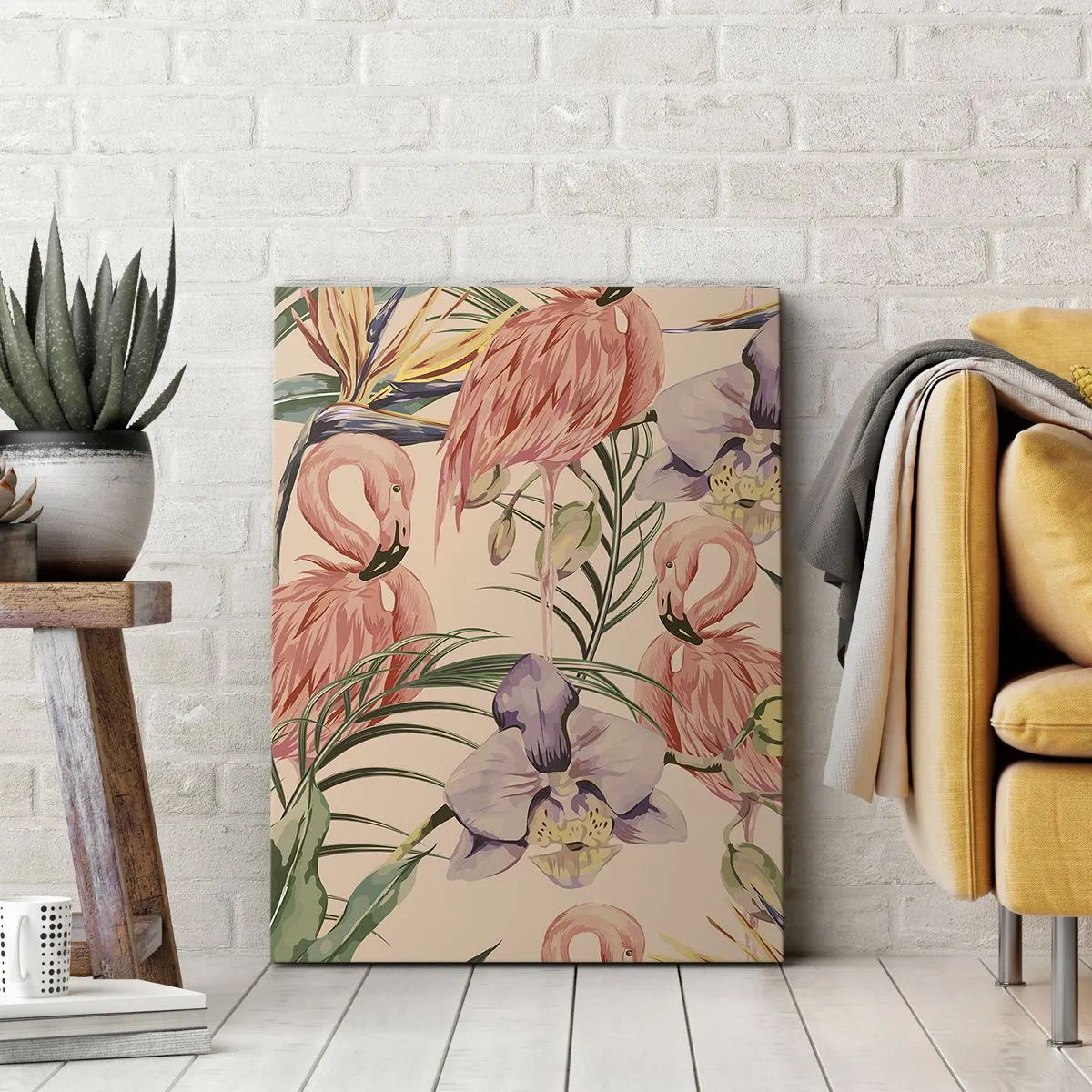 Tablou pe pânză - Balet floral roz - 50x70 cm