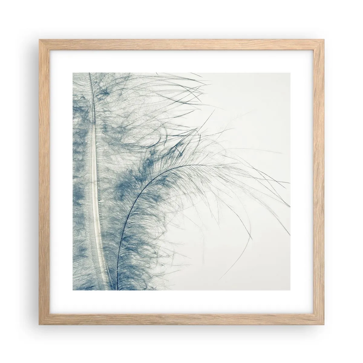 Poster în ramă de stejar deschis - Șoapta naturii - 40x40 cm