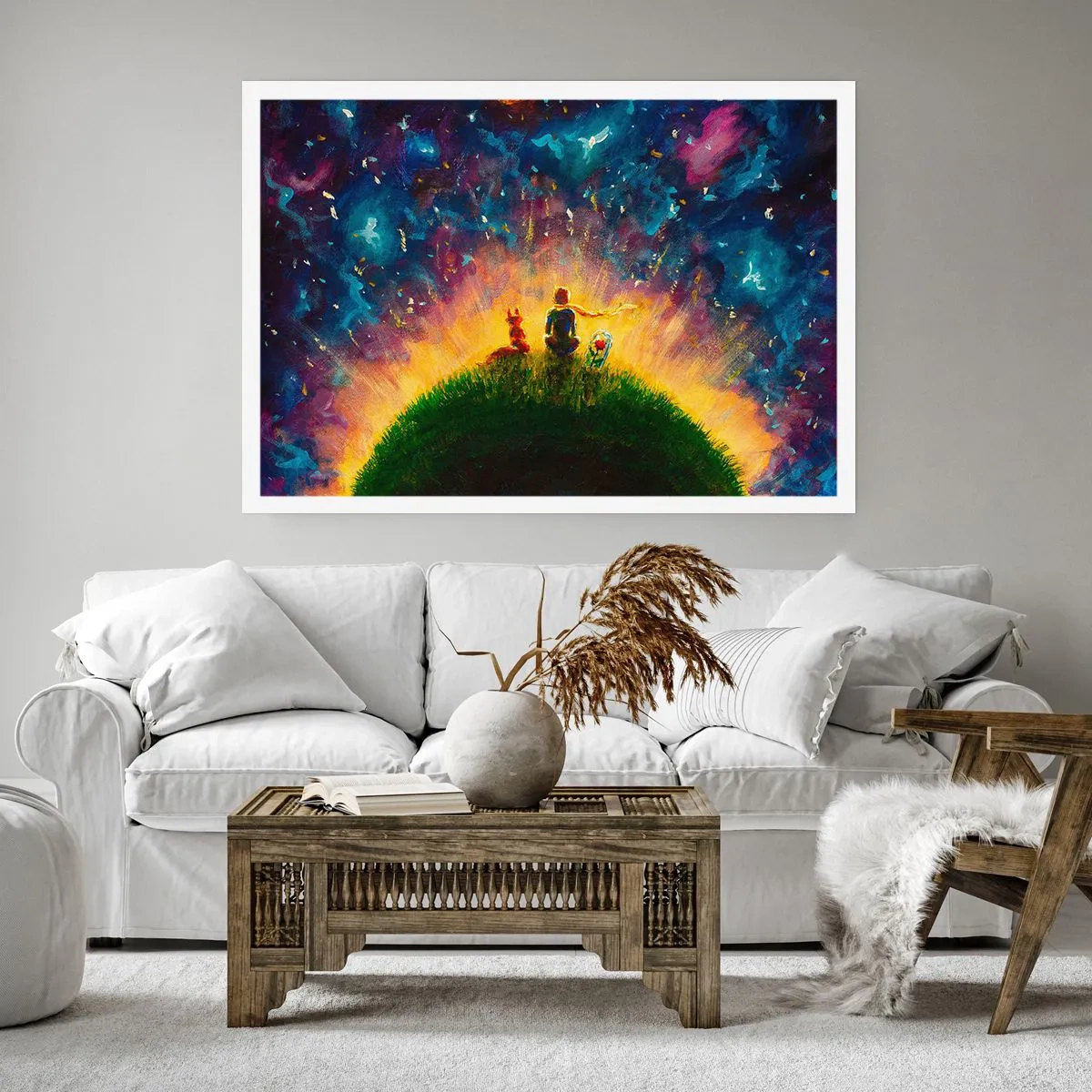 Poster - Dragoste și prietenie - întreaga lume - 50x40 cm