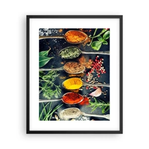 Poster în ramă neagră - Magie culinară - 40x50 cm