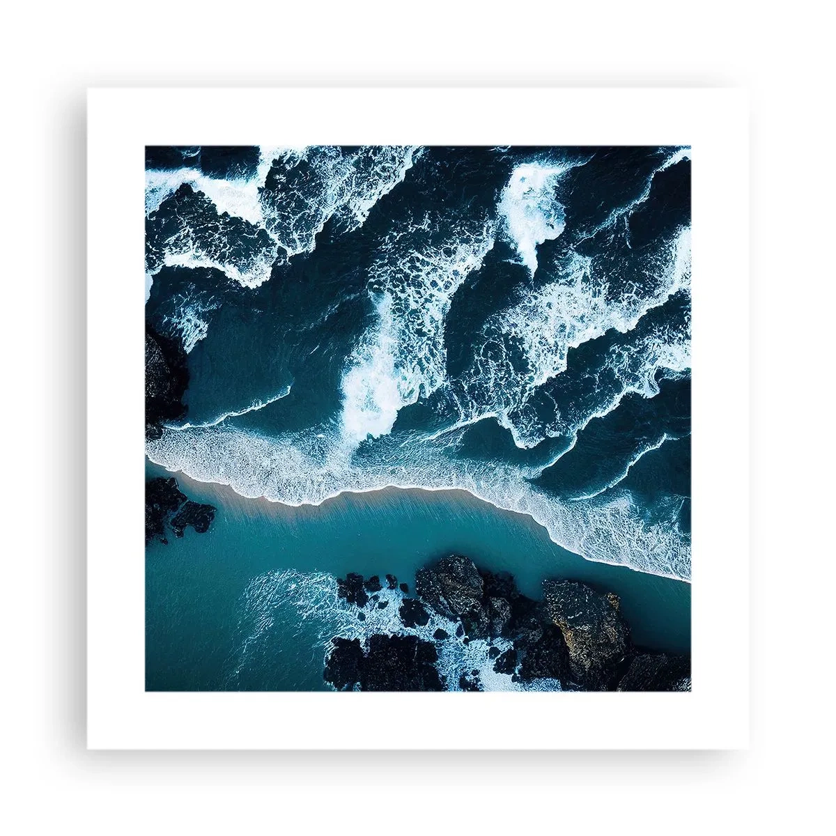 Poster - Înfășurate în valuri - 40x40 cm