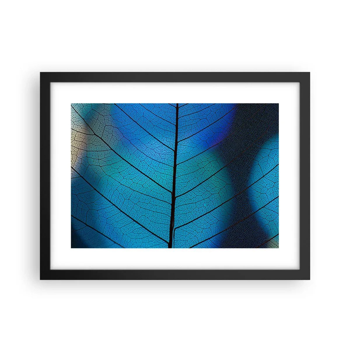 Poster în ramă neagră - Construcție de finețe - 40x30 cm