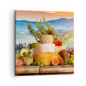 Tablou pe pânză - Bucurie de viață în stil italian - 70x70 cm