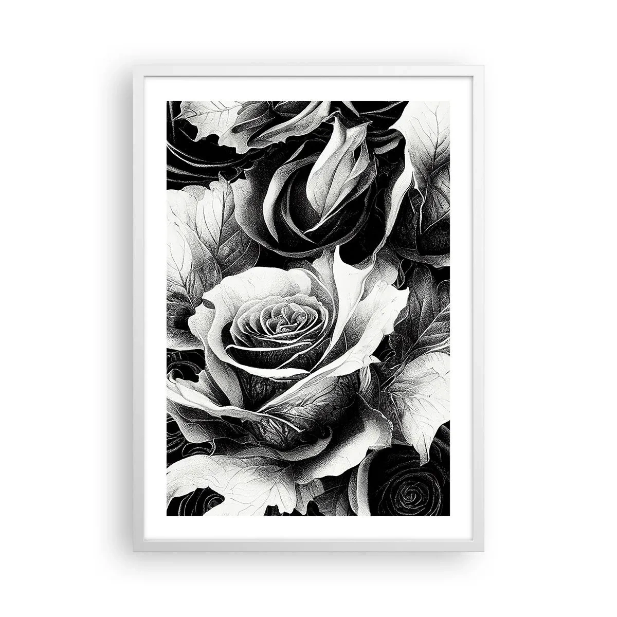 Poster în ramă albă - Mereu regina - 50x70 cm