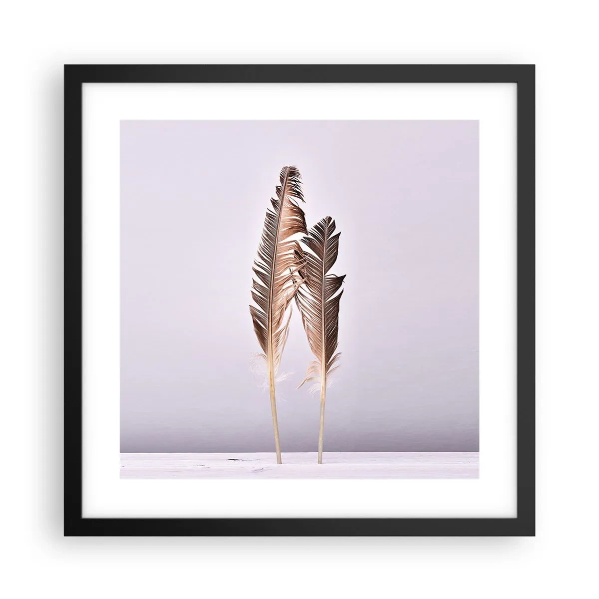 Poster în ramă neagră - Împotriva neantului - 40x40 cm