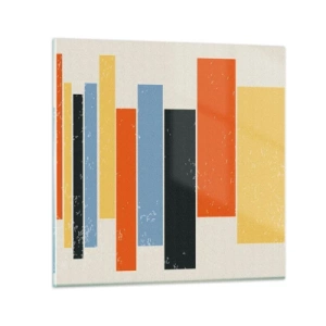 Tablou pe sticlă - Înregistrare muzicală - 40x40 cm