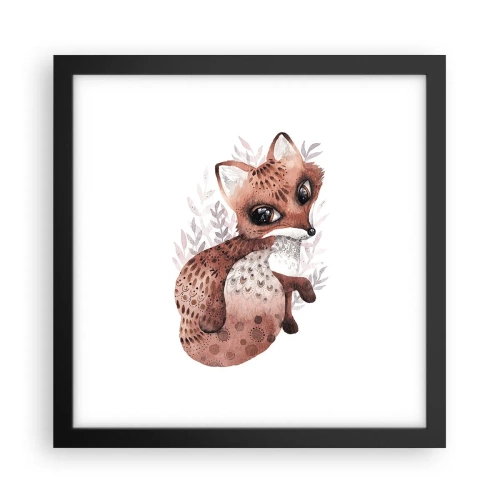 Poster în ramă neagră - Doar iubire - 30x30 cm