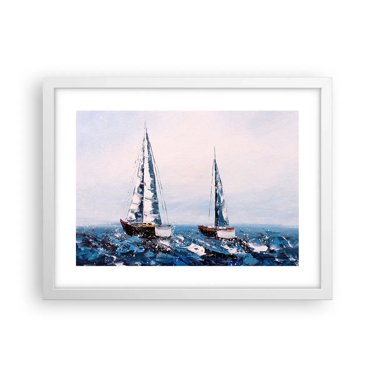 Poster în ramă albă - Frăția vântului - 40x30 cm