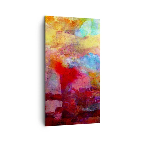 Tablou pe pânză - O privire în interiorul curcubeului - 45x80 cm