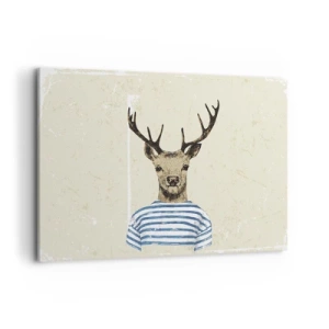 Tablou pe pânză - Pentru că îmi plac cămășile cu dungi! - 120x80 cm