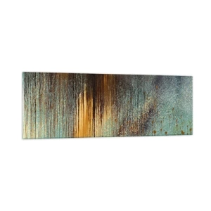 Tablou pe sticlă - O compoziție cromatică neaccidentală - 90x30 cm