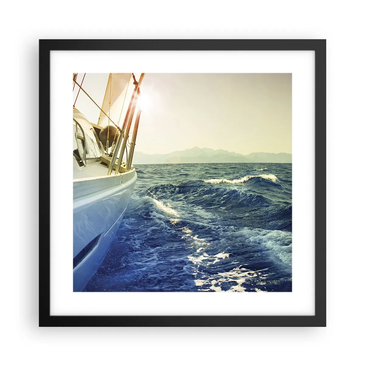 Poster în ramă neagră - După aventură - 40x40 cm