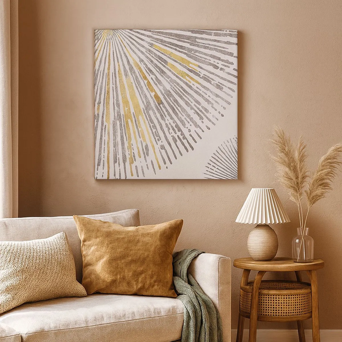 Tablou pe pânză - Frumusețea razei - 30x30 cm